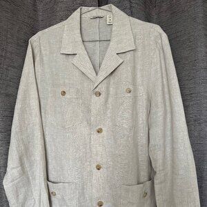 Mens Linen Guayabera Jacket